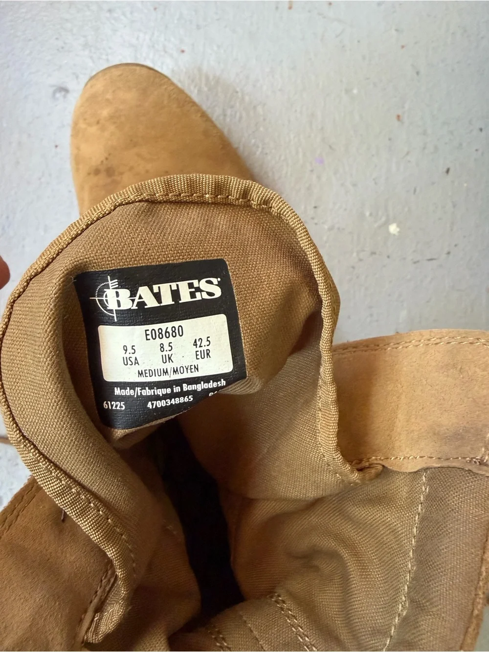 Bates Tan Tactical Lace-Up Suede Boots
